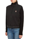 Arm Lettering Logo Padded Cardigan Black - MONCLER - BALAAN 4