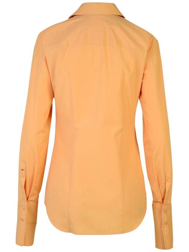 Sportmax 'Oste' Orange Cotton Shirt - MAX MARA SPORTMAX - BALAAN 3