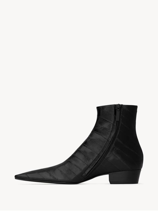 Sun leather paolo boots black 799794 0WX00 1000 - SAINT LAURENT - BALAAN 3