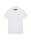 Women's Golf Logo Short Sleeve PK Shirt White - HYDROGEN - BALAAN 1