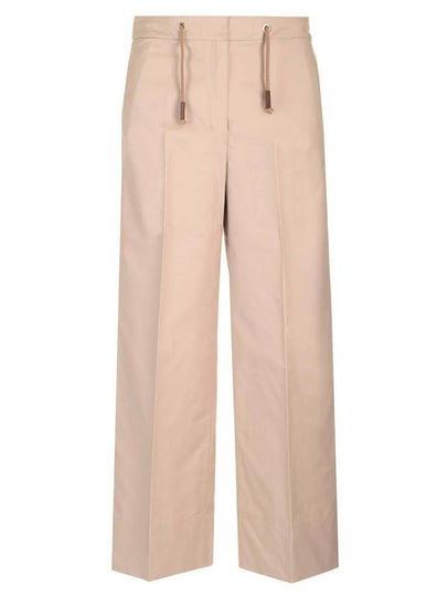 Ottavo Water Repellent Straight Pants Beige - S MAX MARA - BALAAN 2