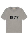 Fear of God Essentials 1977 T Shirt Dark Oatmeal Women - FEAR OF GOD ESSENTIALS - BALAAN 1