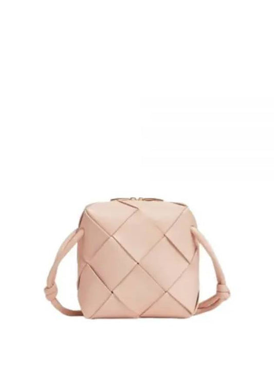 Cassette Intrecciato Mini Shoulder Bag Blush Pink - BOTTEGA VENETA - BALAAN 2