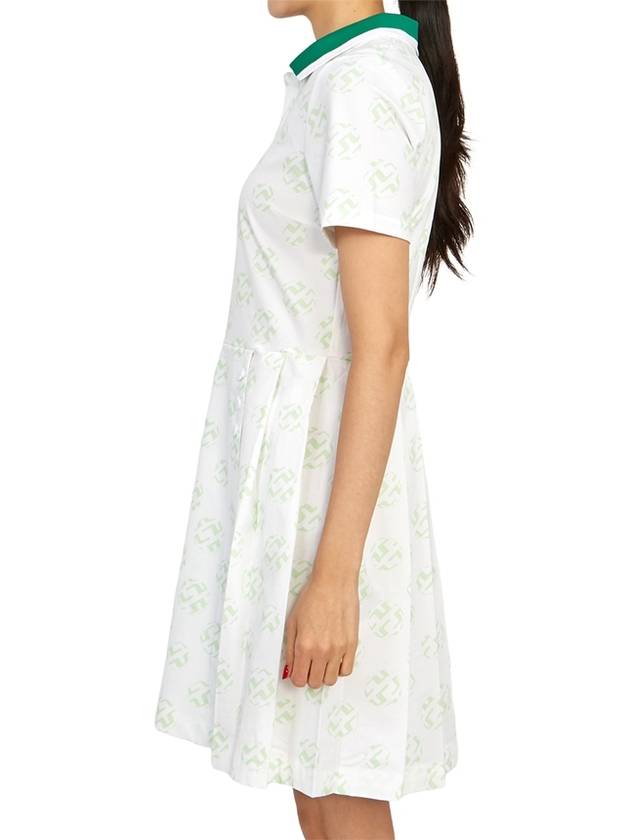 Women's Katherine Mini Dress White Green - J.LINDEBERG - BALAAN 4