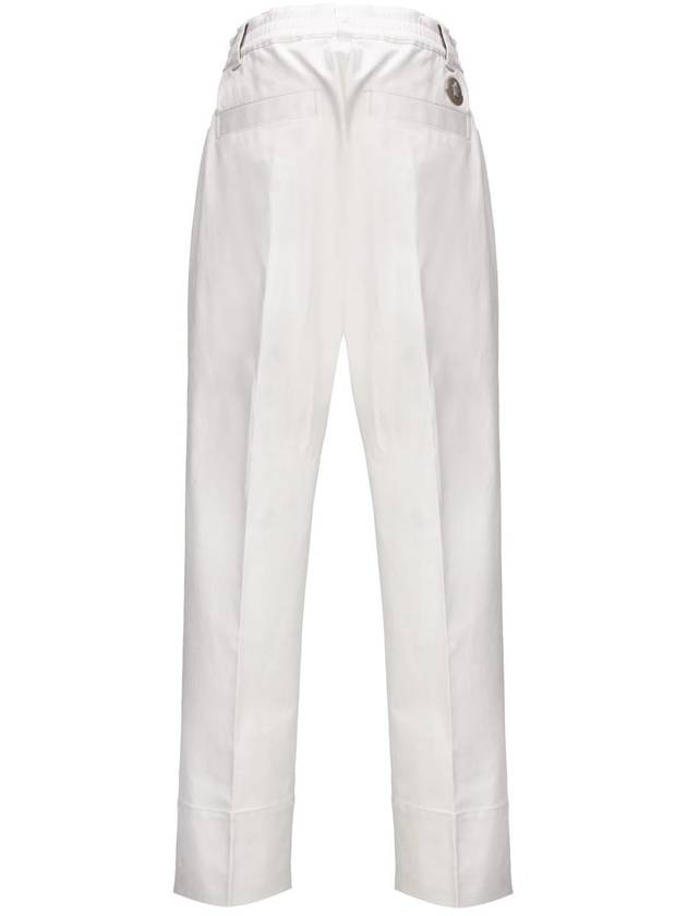 Cotton drill straight pants light beige - MONCLER - BALAAN 4