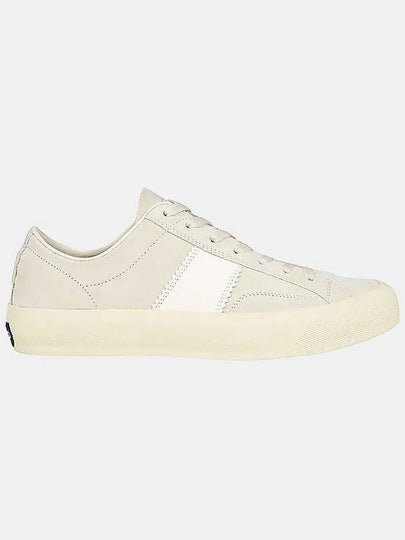 Men's Cambridge Suede Low Top Sneakers Light Grey - TOM FORD - BALAAN 2