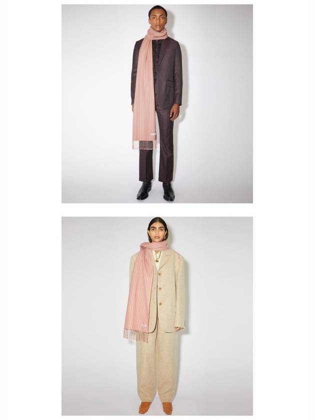 New Wool Stitch Muffler Pink - ACNE STUDIOS - BALAAN 6