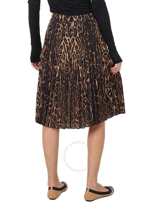 leopard midi pleated skirt - BURBERRY - BALAAN 4