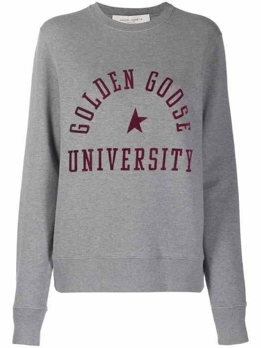 Logo Print Sweatshirt Grey - GOLDEN GOOSE - BALAAN 1