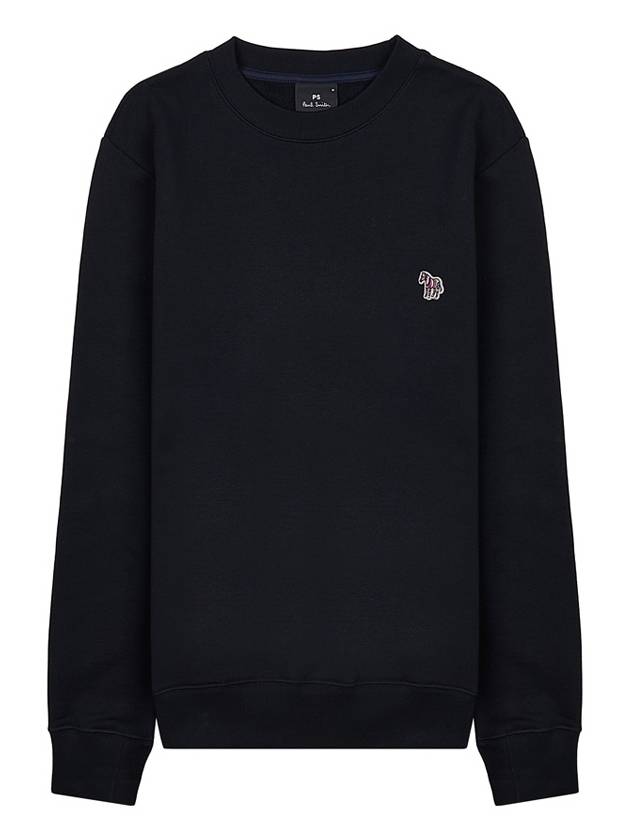 Zebra Patch Organic Cotton Sweatshirt Black - PAUL SMITH - BALAAN 2