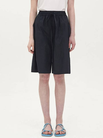 crease cotton string short_navy - JUN BY JUN K - BALAAN 1