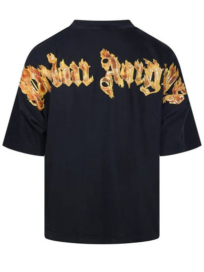 PALM ANGELS BURNING PALM OVER TEE - PALM ANGELS - BALAAN 2