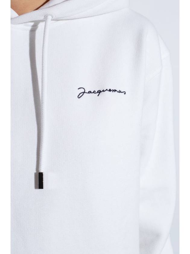 Jacquemus ‘Brode’ Hoodie With Logo, Women's, White - JACQUEMUS - BALAAN 5