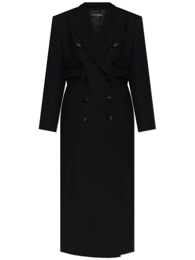 Dolce & Gabbana Wool Coat, Women's, Black - DOLCE&GABBANA - BALAAN 1