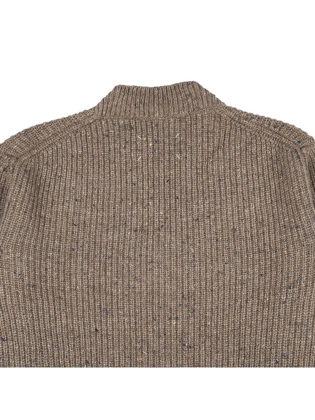 Donegal Classic Cashmere Wool Knit Top Walnut - MAISON MARGIELA - BALAAN 7