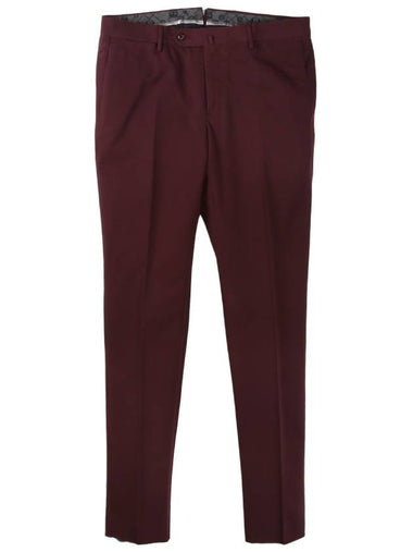 Skinny fit burgundy stretch cotton pants - PT TORINO - BALAAN 1