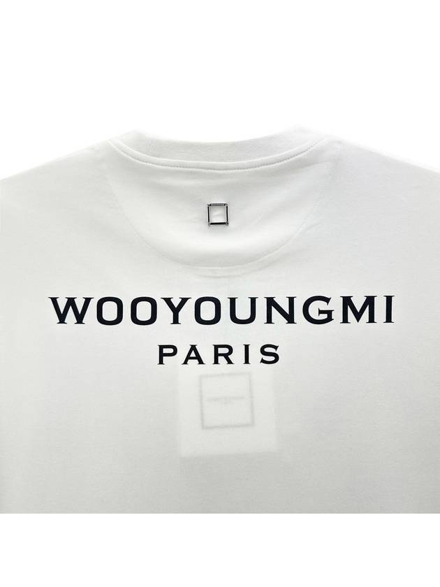 Men s back logo long sleeve t shirt white - WOOYOUNGMI - BALAAN 7