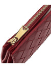 Intrecciato Zipper Small Half Wallet Apple Candy - BOTTEGA VENETA - BALAAN 8