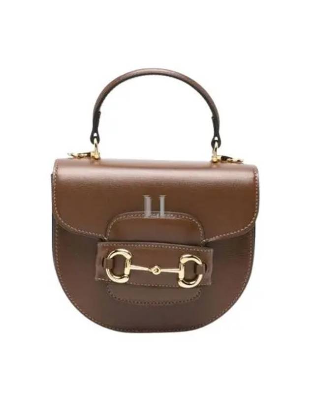 Horsebit 1955 Mini Top Handle Shoulder Bag Brown - GUCCI - BALAAN 2