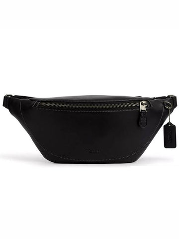 Men's Warren Hip Sack Belt Bag Black - COACH - BALAAN 1