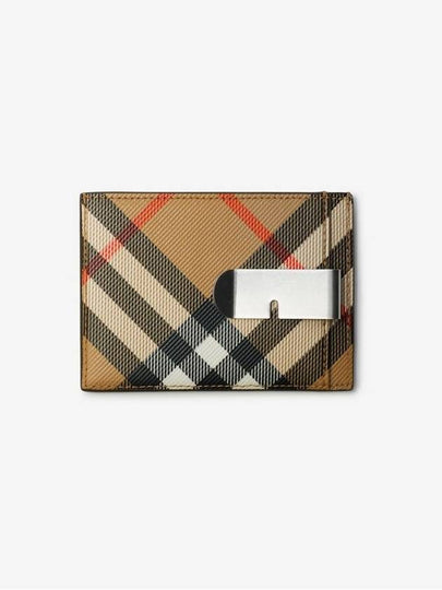 Check Card Wallet Beige - BURBERRY - BALAAN 2