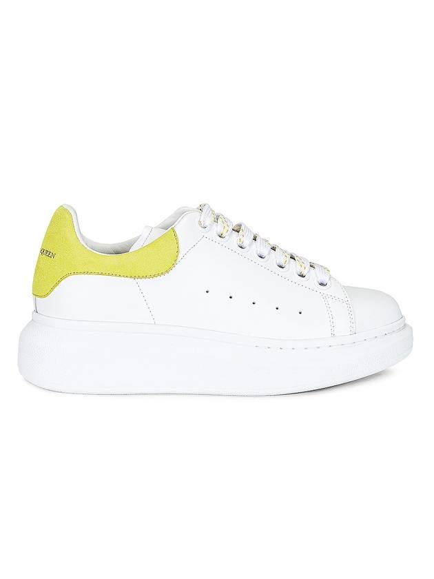 Larry Leather Low Top Sneaker White Lime - ALEXANDER MCQUEEN - BALAAN 1