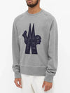 8G00016 80451 983 Gray Men's Sweatshirt - MONCLER - BALAAN 2