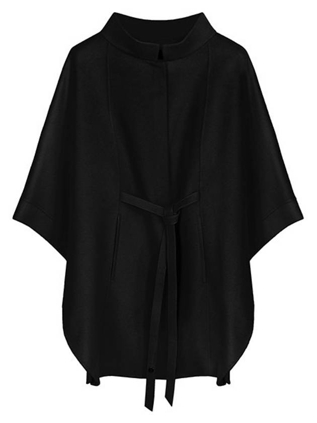 Black Salzburg Salzburg Cashmere Cape FAG3753 8000 - LORO PIANA - BALAAN 1