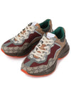 GG Rhyton low-top sneakers brick red - GUCCI - BALAAN 7