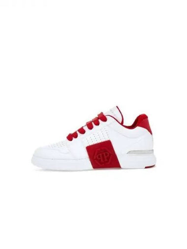 Men's Royal Street Low Top Sneakers Red 270894 - PHILIPP PLEIN - BALAAN 1