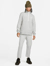 Sportswear Club Brushed Half Zip Up Sweatshirt Grey - NIKE - BALAAN 6