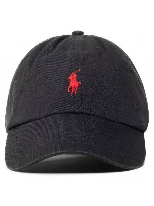 Kids Pony Embroidery Cap Hat Black 552489 005 - POLO RALPH LAUREN - BALAAN 4