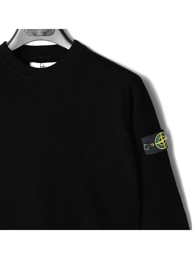 Kids Women s Wappen Knit Black 7516502A4 V0029 - STONE ISLAND - BALAAN 4