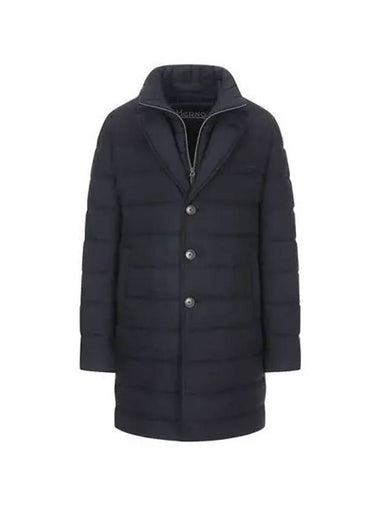 Herno Men s Hidden Zipper Padded Coat Navy PI000906U33278 - HERNO - BALAAN 1