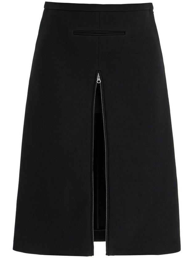 midi twill skirt with zipper - COURREGES - BALAAN 1