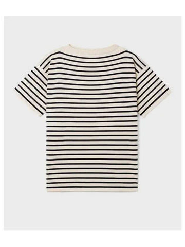 ANDERSEN Boatman Short Sleeve Striped Knit Raw Cotton - ANDERSEN-ANDERSEN - BALAAN 1