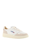 Medalist Leather Low-Top Sneakers Gold White - AUTRY - BALAAN 3