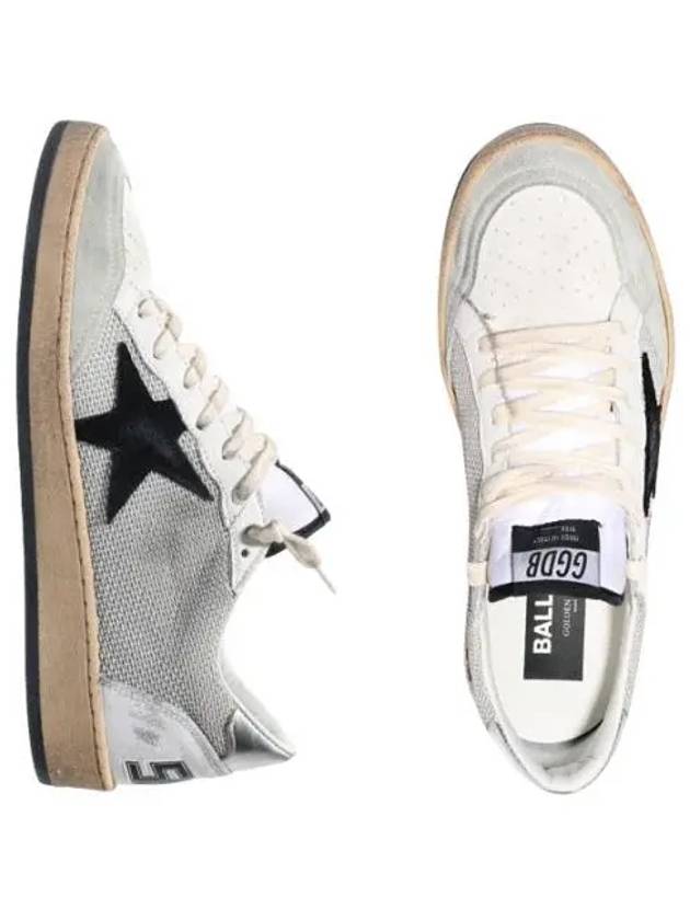 Ball Star Sneakers Silver Tab Black Men s - GOLDEN GOOSE - BALAAN 1