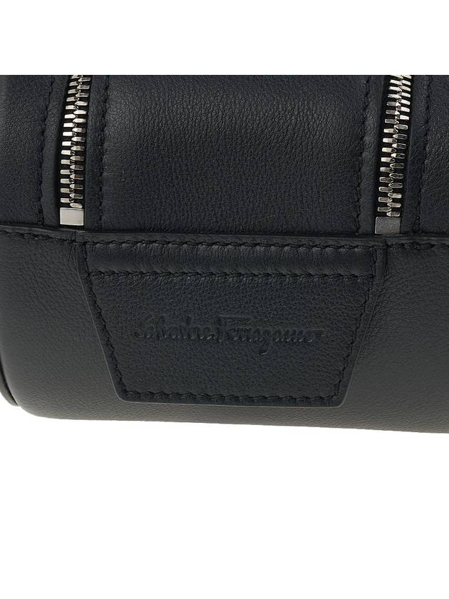 Double Gancini Pouch Bag Black - SALVATORE FERRAGAMO - BALAAN 9