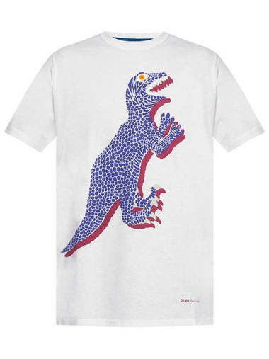 Dino Printing Short Sleeve T-Shirt White - PAUL SMITH - BALAAN 1