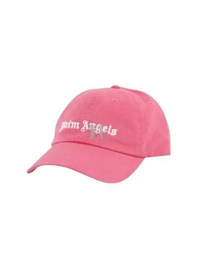 Men's Embroidery Logo Ball Cap Pink - PALM ANGELS - BALAAN 2