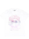 Logo Print Short Sleeve T-Shirt White - GANNI - BALAAN 2
