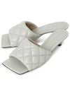 Padded Leather Mule Light Grey - BOTTEGA VENETA - BALAAN 2