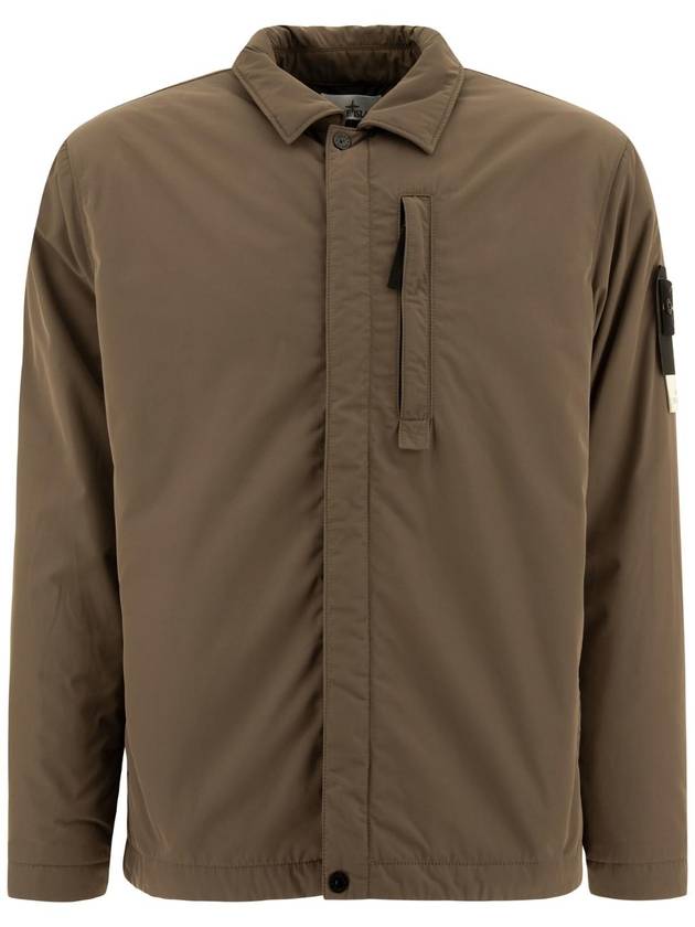 Men's Casual Jacket Walnut Brown - STONE ISLAND - BALAAN 1