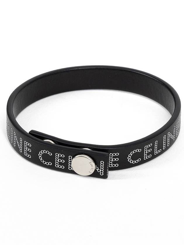 Monochroms Stud Bracelet Black - CELINE - BALAAN 2