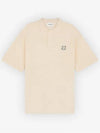 Bold Fox Head Patch Oversized Polo Shirt Beige - MAISON KITSUNE - BALAAN 2