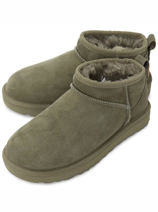 Women's Classic Ultra Mini Winter Boots Green - UGG - BALAAN 2