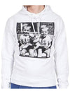 Dsquared Men's Vintage Printed Hooded Sweatshirt White 71GU0032 100 - DSQUARED2 - BALAAN 1