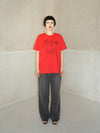 Pearl Oyster Retro Tshirt VINTAGE RED - RUBATI - BALAAN 1