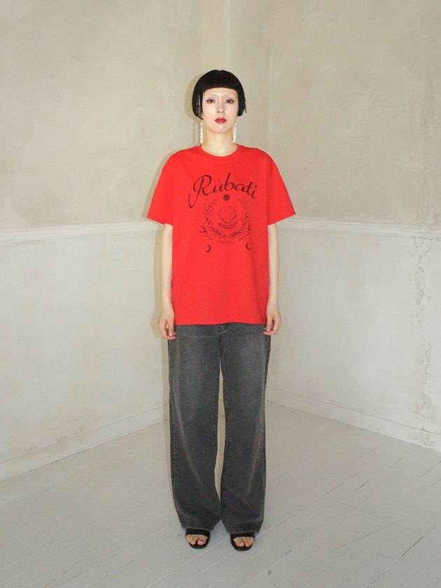 Pearl Oyster Retro Tshirt VINTAGE RED - RUBATI - BALAAN 1